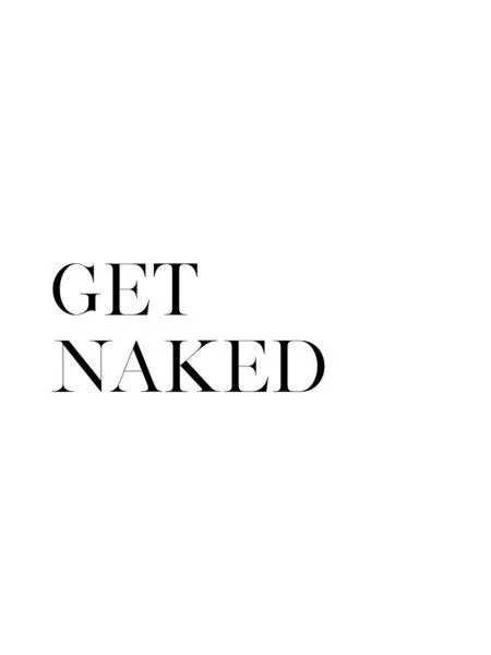 Photocircle Photocircle Poster / Leinwandbild - Get Naked No10 – Produktbild 1 von 4
