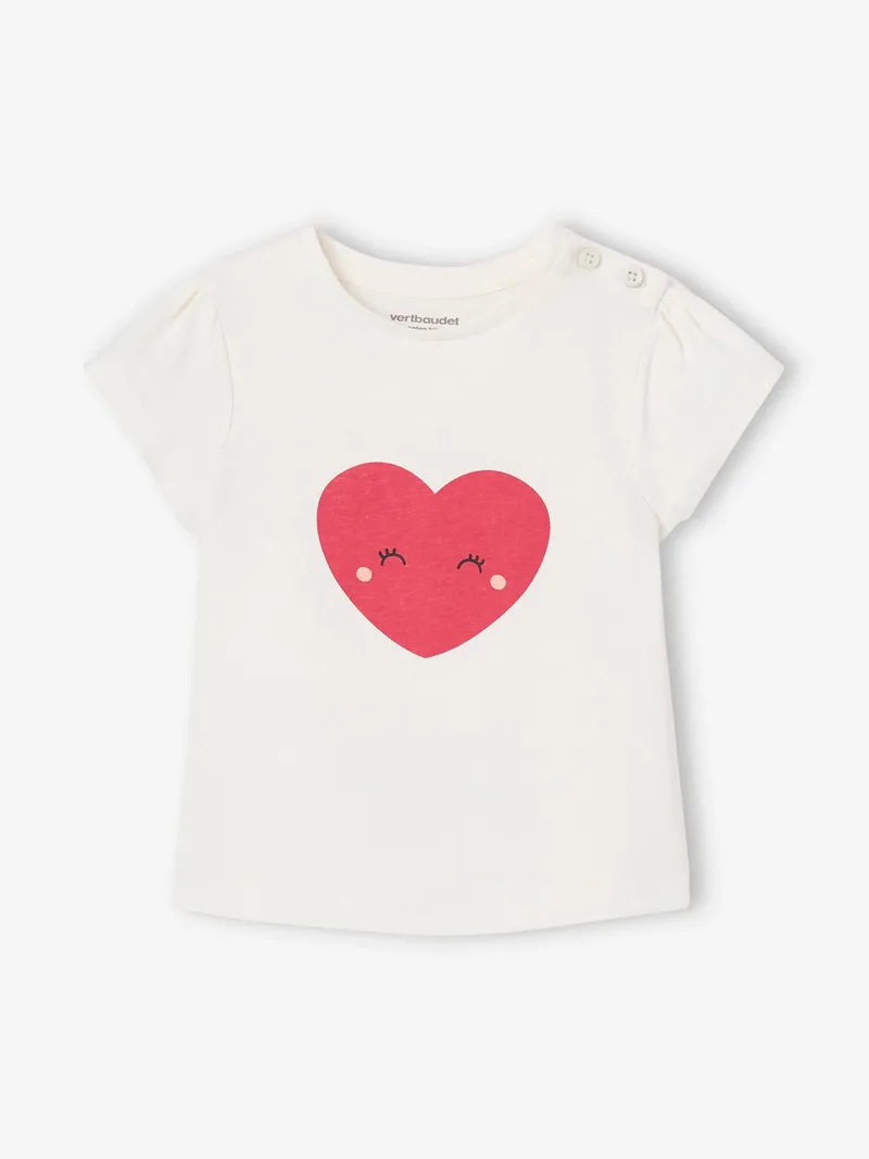 Vertbaudet 3er-Pack Mädchen Shirts, Rot gestreift, – Produktbild 2 von 4