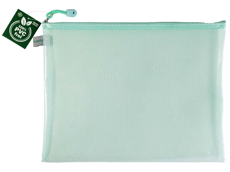 FolderSys FolderSys Kleinkram-Beutel "Candy Bag" mit RV, DIN A4, EVA, pastell grün transparent – Produktbild 1 von 2