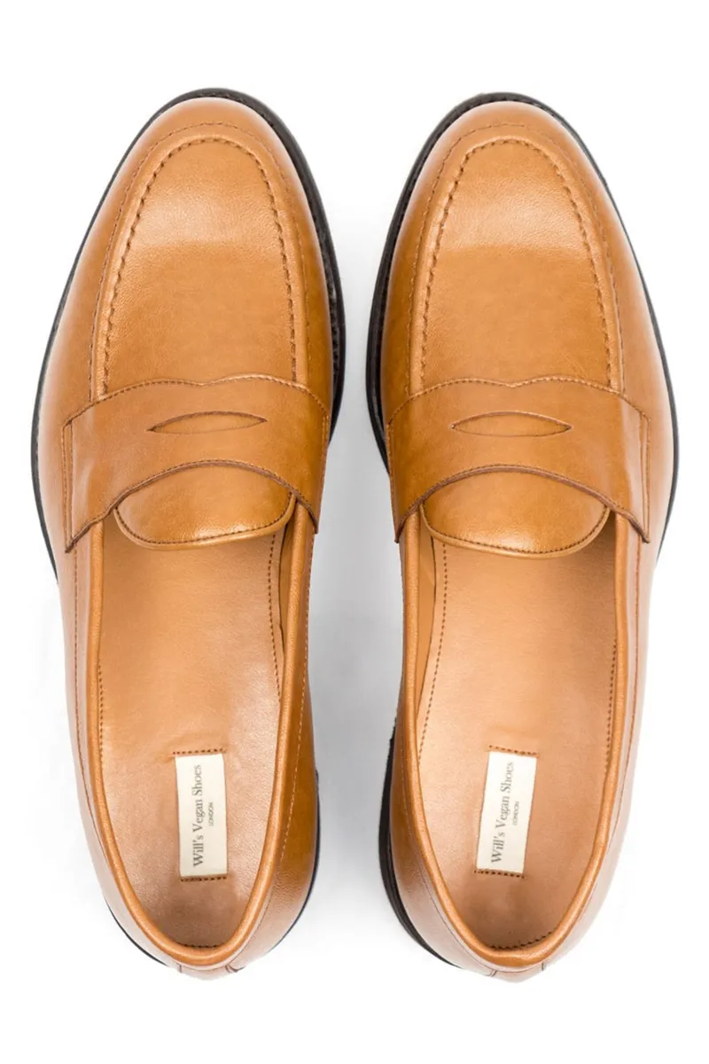 Will's Vegan Store Will's Vegan Store Herren vegan Loafer Goodyear Welt Hellbraun, Hellbraun, – Produktbild 1 von 2