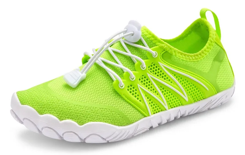 VENICE BEACH VENICE BEACH Badelatsche, Badeschuhe, Badeschlappe, Barfußschuh, leichter Slipper Aquaschuh Wasserschuh mit elastischen Bändern, schnelltrocknend VEGAN, Grün, – Produktbild 3 von 5