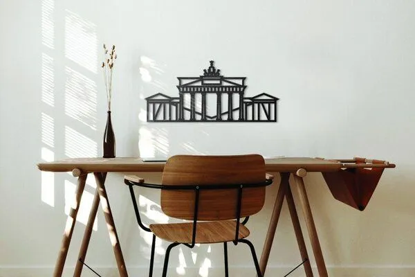 BeWooden BeWooden Wanddekoration aus Holz - Brandenburger Tor Siluette – Produktbild 2 von 2