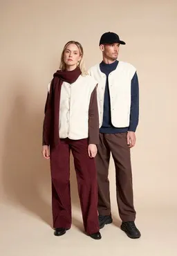Givn Berlin Givn Berlin Weste GBMARIS aus kuscheligem Fleece - Off White – Produktbild 1 von 1