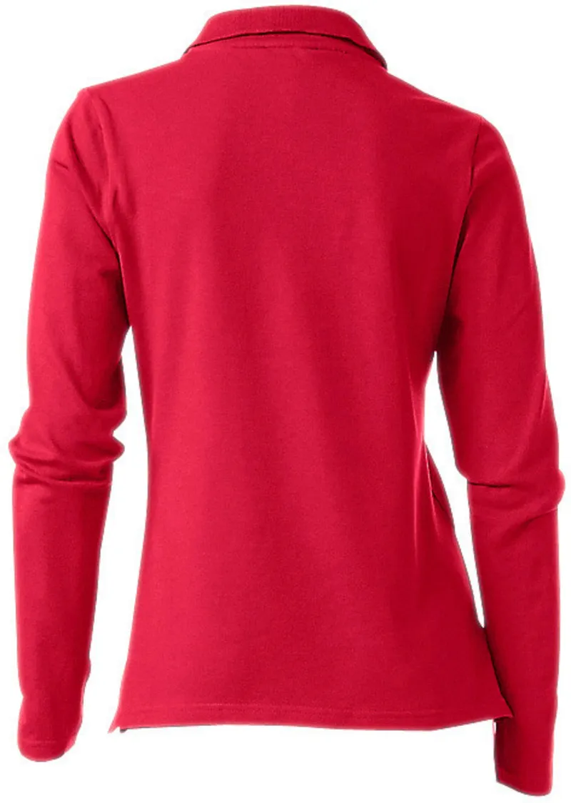 heine Langarm-Poloshirt rot, Rot, – Produktbild 2 von 2