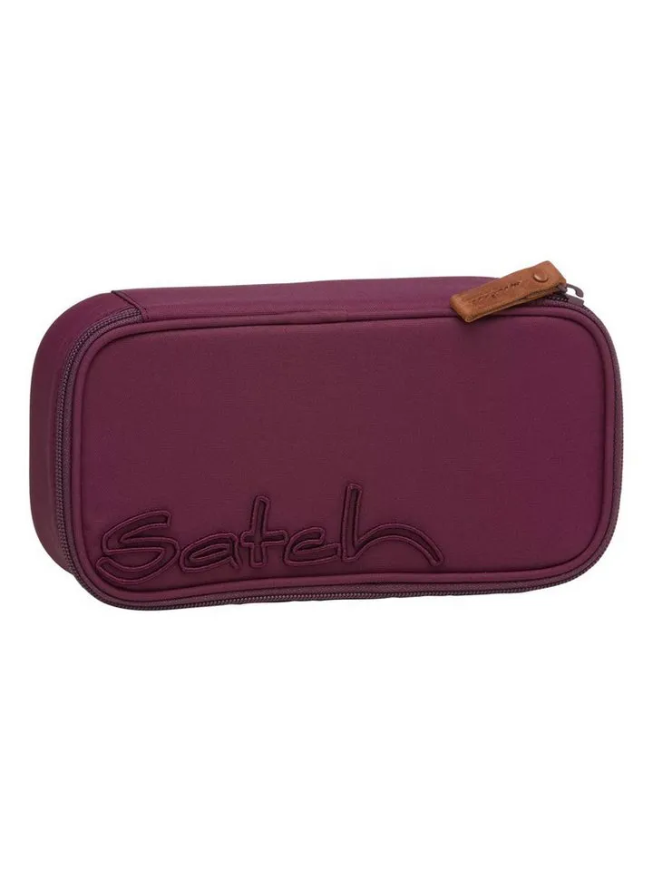 Satch Satch Federmäppchen Schlamperbox, (1-tlg), inklusive Geodreieck und Stundenplan, Lila, – Produktbild 1 von 8