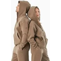 ORGANICATION ORGANICATION JENNA | Essentials Travel Unisex Full Zip-Hoodie aus Bio-Baumwolle und recyceltem Polyester, Gravel, – Produktbild 1 von 1