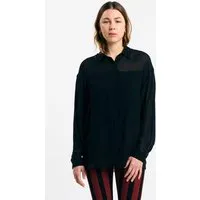 SUITE13LAB SUITE13LAB Damen vegan Hemd Samarra Schiffon Schwarz – Produktbild 1 von 1