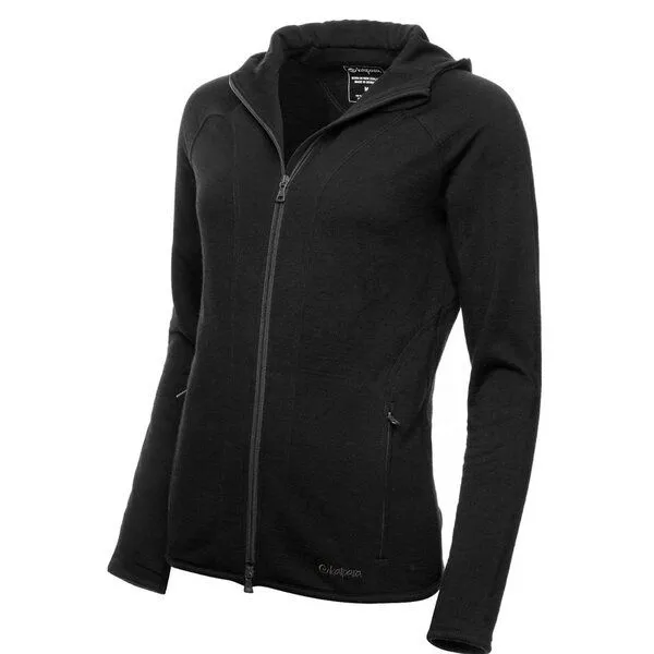 Kaipara - Merino Sportswear Kaipara - Merino Sportswear Merino Hoody Sweat Jacke 270 Damen, Schwarz, – Produktbild 2 von 2
