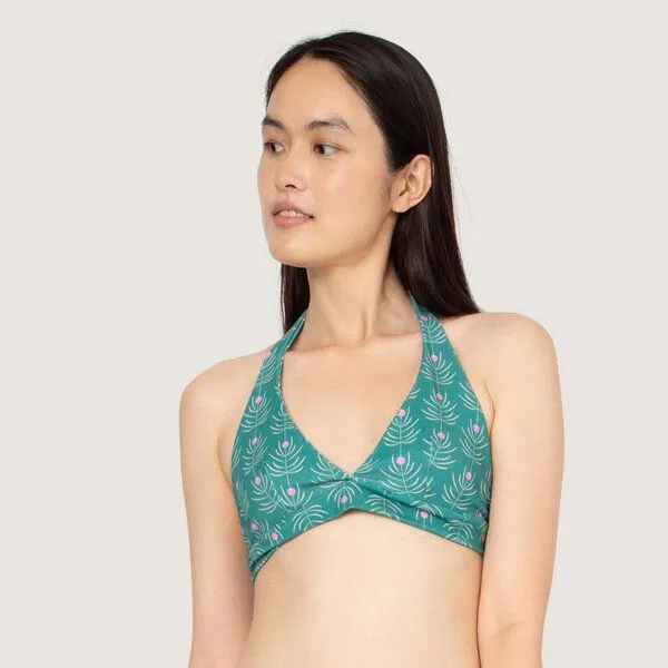Frija Omina Frija Omina Bikini-Top Fjorde aus Baumwolle, Korte grün, – Produktbild 1 von 4