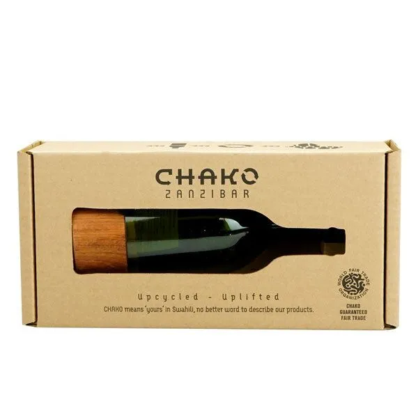 Chako Zanzibar Chako Zanzibar Upcycling Kerzenhalter - Insight - Weinflasche, Grün, – Produktbild 2 von 3