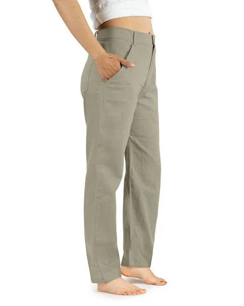 SCHAZAD Leinenhose APPROVAL-GO von SCHAZAD, Oliv, – Produktbild 3 von 5