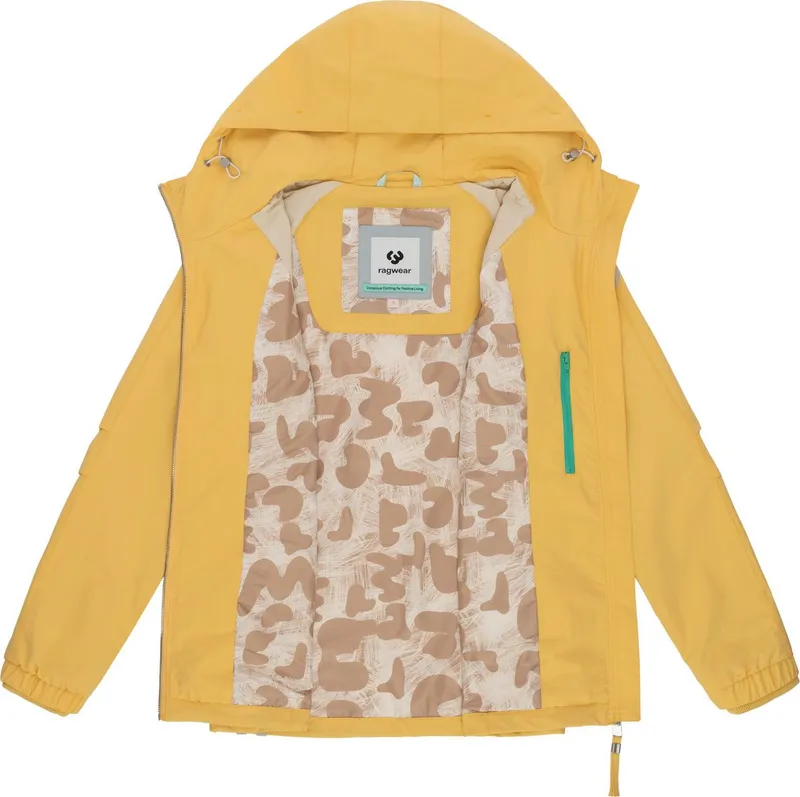 ragwear ragwear Funktionsjacke Dizzea Wasserdichte und atmungsaktive Übergangsjacke, Gelb, – Produktbild 1 von 5