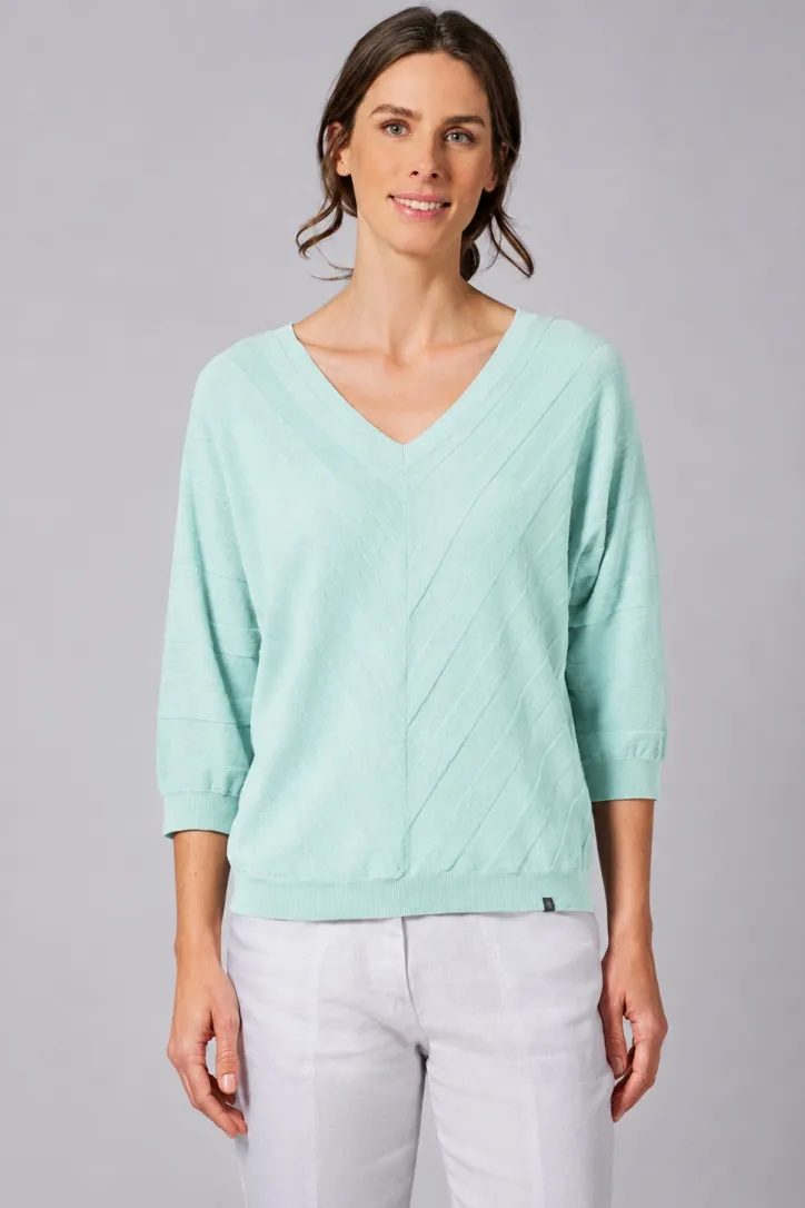 HempAge Hempage Damen vegan Strickpullover In Seegrün, Grün, – Produktbild 2 von 2