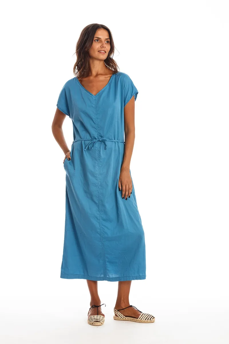 RAVENS VIEW IBIZA RAVENS VIEW IBIZA Damen vegan Kleid Tessa Maui Blau, Blau, – Produktbild 1 von 1
