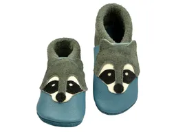 Pantolinos Pantolinos Baby und Kinder Hausschuhe Krabbelschuhe Ecopell Leder Waschbär – Produktbild 1 von 1
