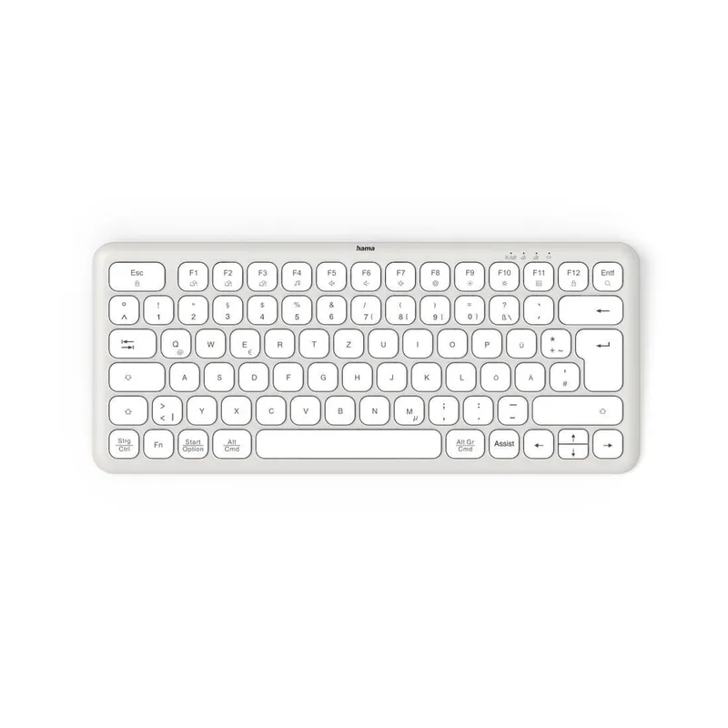 Hama Hama "Multi-Device-Tastatur ""WK-500"", kabellos, Funk u. BT, klein, WS, QWERTZ DE (00173060)" – Produktbild 2 von 6