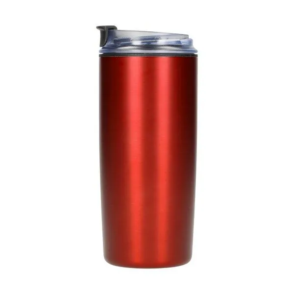 elasto elasto Kaffeebecher "Arabica" aus robustem Edelstahl - doppelwandiger Isolierbecher, Rot, – Produktbild 3 von 5