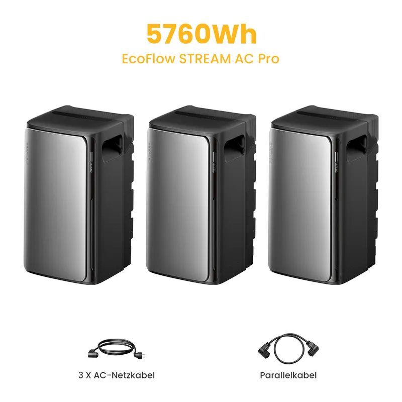 EcoFlow EcoFlow STREAM AC Pro - 3 x AC Pro / Standardversand – Produktbild 1 von 4