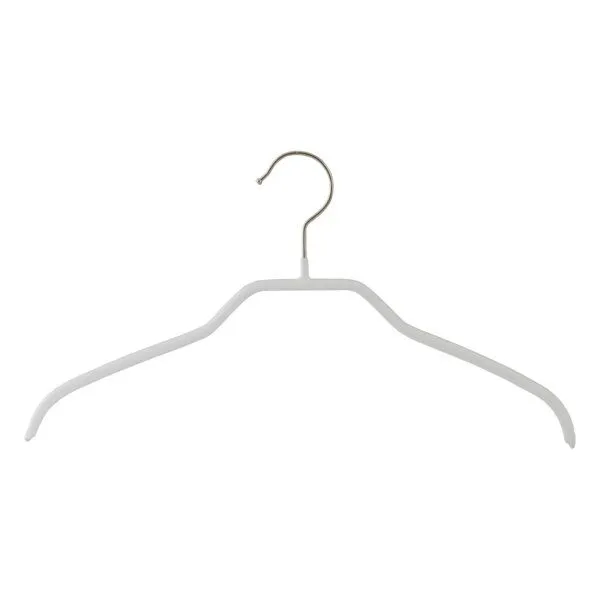 MAWA MAWA Kleiderbügel Silhouette F aus Metall - Set aus 10 Bügeln, Weiss, – Produktbild 1 von 2