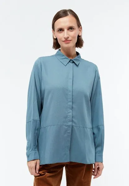 Givn Berlin Givn Berlin Damen Bluse aus TENCEL REFIBRA Lyocell "Ivy", Arctic blue (refibra), – Produktbild 1 von 4