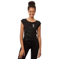 FellHerz FellHerz Damen T-Shirt Yogamädchen Bio Fair, Black (schwarz), – Produktbild 1 von 2