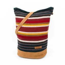Woven Damen Tasche Schultertasche Beuteltasche "Woven Lea Daily Bag" bunt Retro – Produktbild 1 von 1