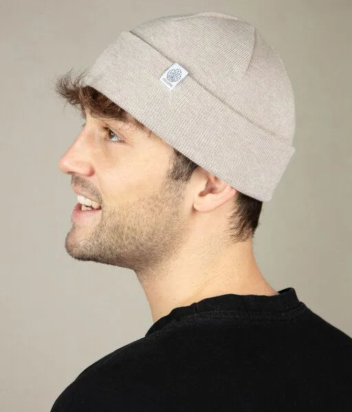 obumi obumi Beanie Feinstrick aus Bio Baumwolle, Beige melange, – Produktbild 1 von 8