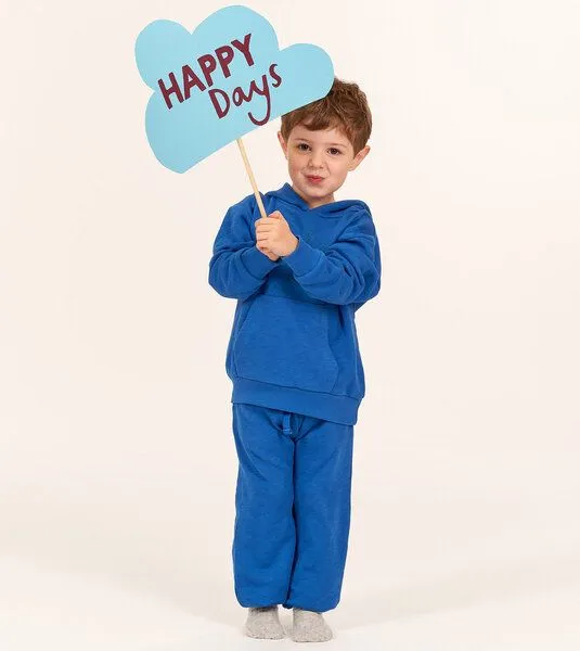 Sense Organics & friends in cooperation with GARY MASH Sense Organics & friends in cooperation with GARY MASH Bequeme Kinder Sweathose aus Biobaumwolle, Blau, – Produktbild 3 von 3