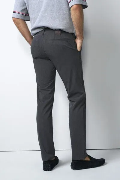 M 5 BY MEYER M 5 BY MEYER Chino mit Stretchbund, Grau (mittelgrau), – Produktbild 7 von 8