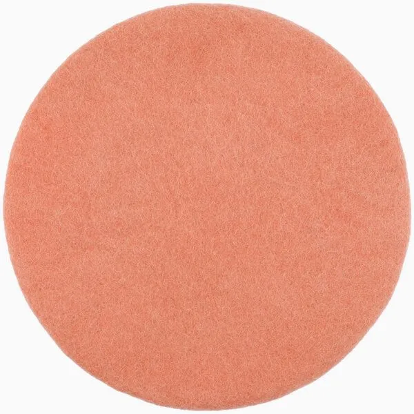 myfelt myfelt Flachfilz Sitzauflage (⌀ 36 cm, 36 x 36 cm), Lachsfarben (lea), – Produktbild 1 von 4