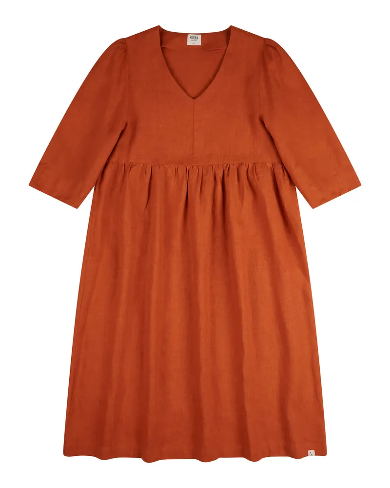 MATONA MATONA Damen vegan Kleid Kürbis Orange, Orange, – Produktbild 1 von 2