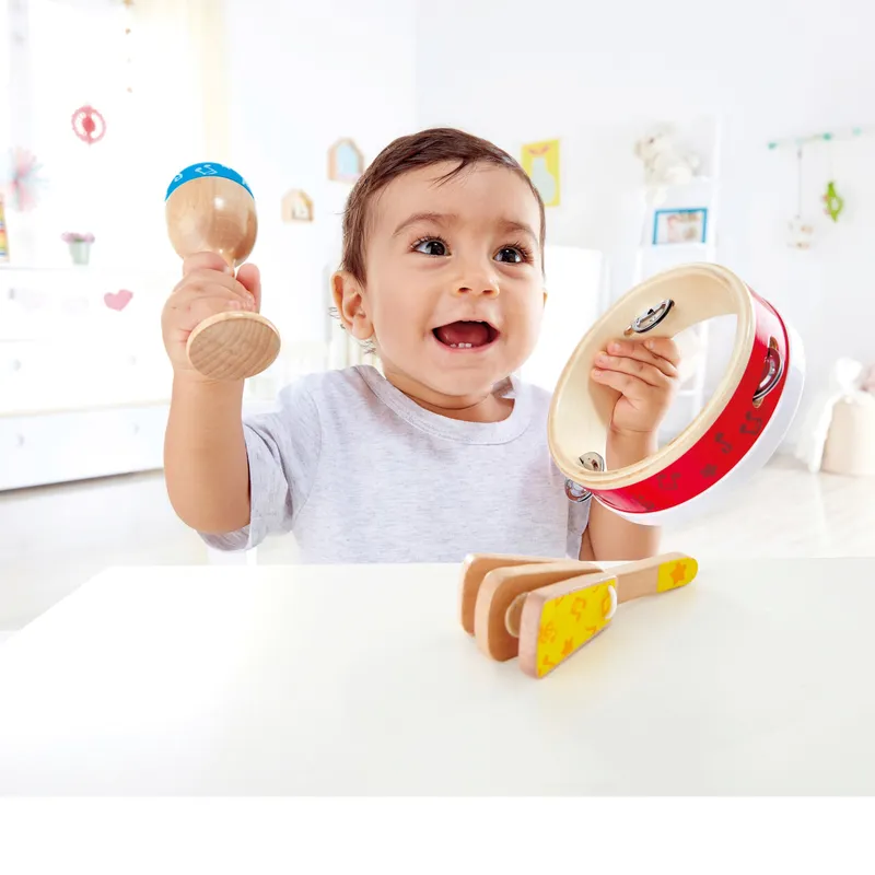 Hape Hape Perkussion-Set Junior, Mehrfarbig, – Produktbild 3 von 3