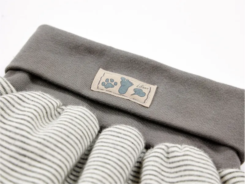Lilano Lilano Baby Strampelsack Wolle Seide grau-geringelt Gr.1, für die ersten 6 Lebensmonate, Grau, – Produktbild 2 von 2