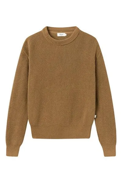 Givn Berlin Givn Berlin Strickpullover ARIA aus Bio-Baumwolle, Brown (caramel brown), – Produktbild 1 von 1
