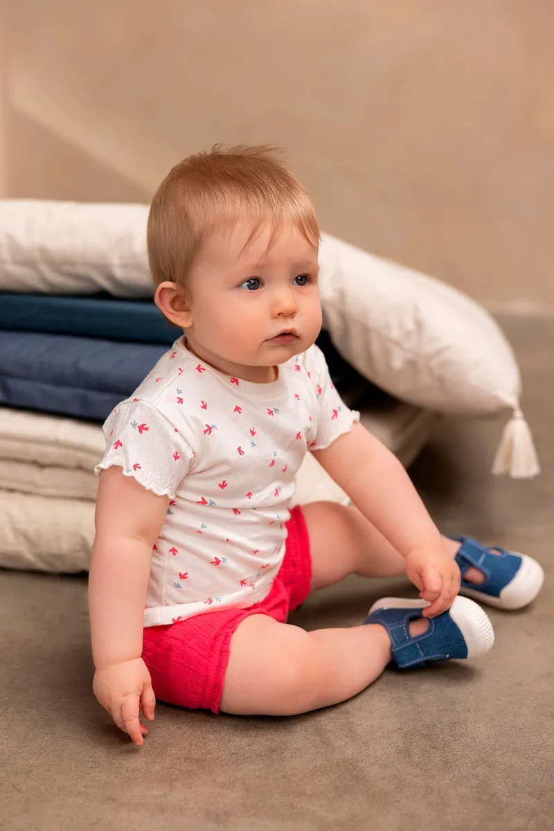 Noppies Baby Shorts Mojave, Rot, – Produktbild 2 von 2
