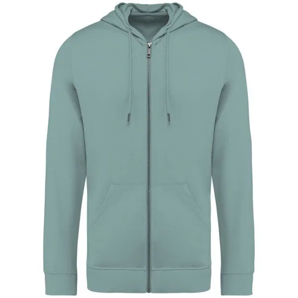 Greenspired Greenspired Herren Modal Kapuzensweatshirt mit Reissverschluss 260 g/m² XS-3 XL, Jadegrün, – Produktbild 1 von 2