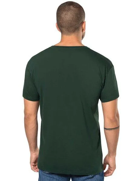 YTWOO YTWOO Basic Herren T-Shirt mit V-Ausschnitt aus Bio-Baumwolle, Forest green, – Produktbild 3 von 4