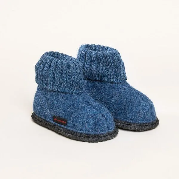 Kitz-Pichler Kitz-Pichler Walkpantoffel Oetz Kinder, Jeansblau, – Produktbild 1 von 4
