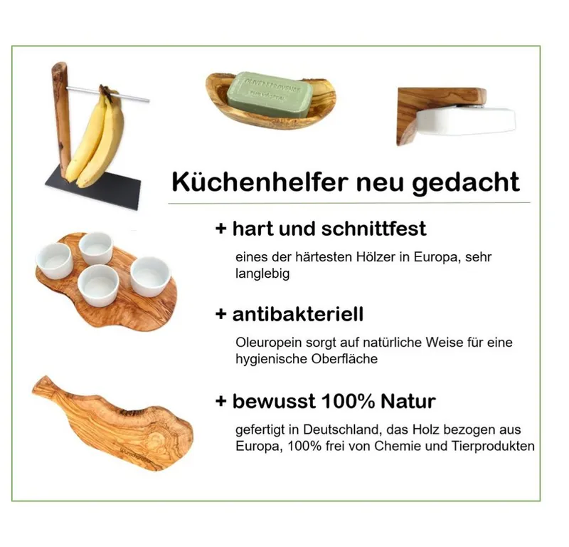 Olivenholz erleben Olivenholz erleben Pfannenwender (mit Löchern) aus Olivenholz – Produktbild 5 von 8