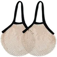 Susable Susable Nachhaltige Mode - Einkaufstasche aus Bio-Baumwolle / Wiederverwendbare Netztasche Stilvolle und umweltfreundliche Netztasche | 2er Set – Produktbild 1 von 1