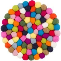 myfelt myfelt Filzkugel Topfuntersetzer (⌀ 20 cm), Multifarben bunt (lotte), – Produktbild 1 von 1