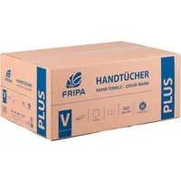 Fripa Fripa 5000 Papierhandtücher 25 x 23 cm, 1-lagig, natur, V-Falz – Produktbild 1 von 1
