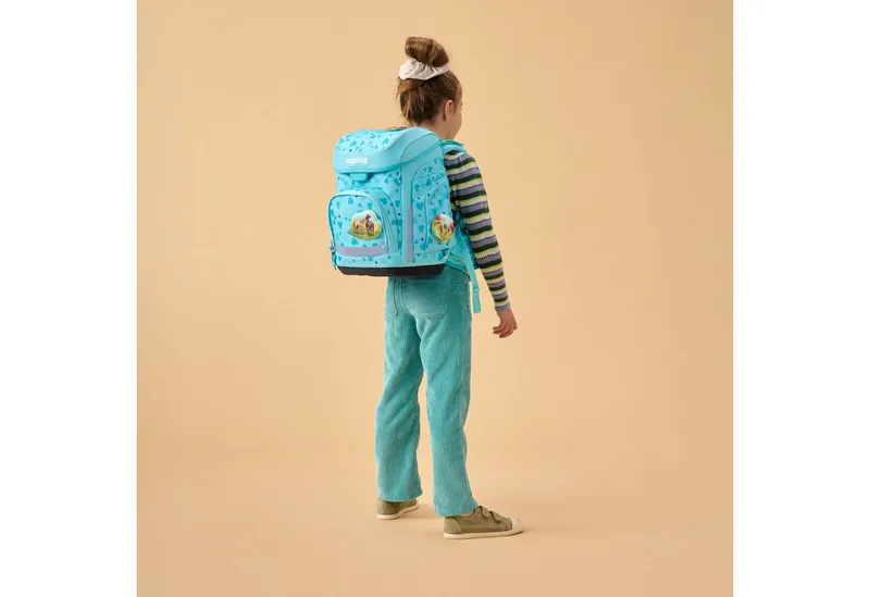 Ergobag Ergobag Schulranzen Schulranzen-Set CUBO ReitBärtraum 5-teilig (5-teilig), ergonomisch, höhenverstellbar, Your-Size-System, ab 1. Klasse, Blau, – Produktbild 2 von 4