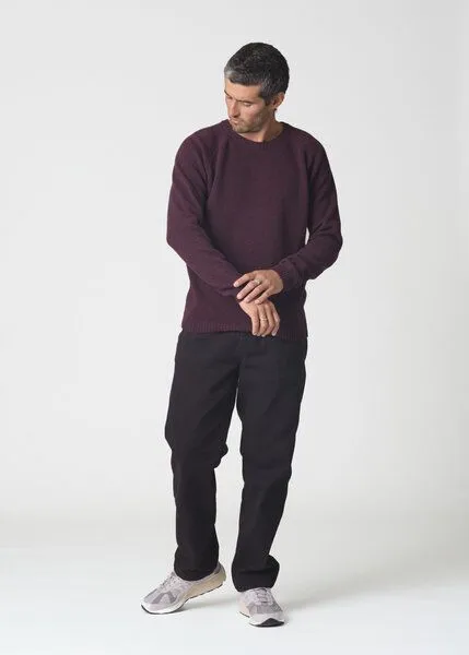 Klitmøller Collective Klitmøller Collective Lammwolle-Strickpullover - Ole Knit - mulesingfrei, Burgundy (rot), – Produktbild 2 von 4