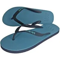 Waves WAVES Flip Flops - Zehentrenner 100 % Naturkautschuk, Hellblau/dunkelblau, – Produktbild 1 von 1