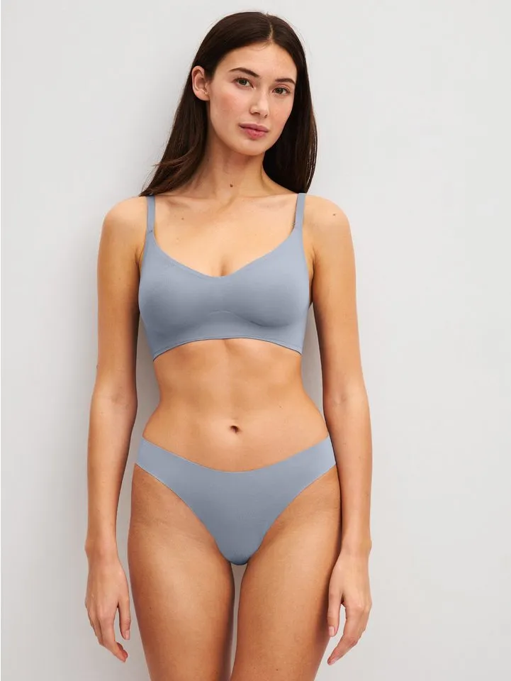 CALIDA CALIDA Bustier Natural Skin Damen (1-tlg) mit herausnehmbaren Pads, weich und unsichtbar unter Kleidung, Grau, – Produktbild 4 von 5