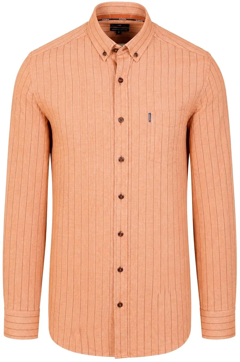 State of Art State Of Art Dobby Hemd Streifen Hellblau - Größe L, Orange, – Produktbild 1 von 3