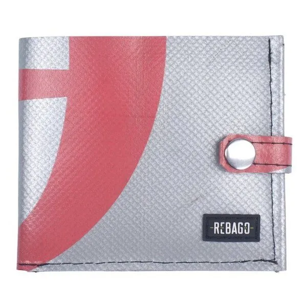 Rebago Rebago Portemonnaie Wallet Tarp Man, Silbern-rotbraun-2, – Produktbild 1 von 3
