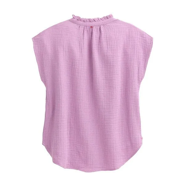 People Wear Organic People Wear Organic Musselin Bluse, Bio-Baumwolle, Malve, – Produktbild 1 von 4