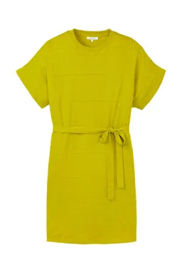 Tranquillo Kleid aus Ajour-Jersey - pear / L – Produktbild 1 von 1